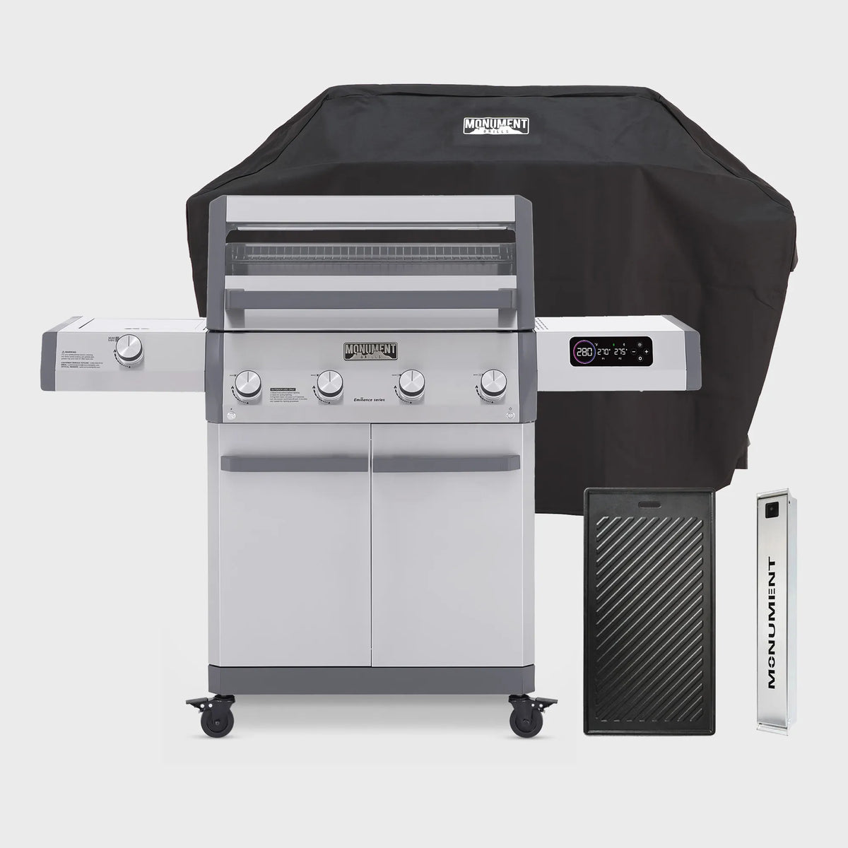 Monument Grills Eminence 405 Smart Stainless Gas Grill with ClearView® Lid
