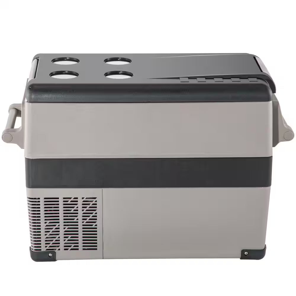 12V Refrigerator,1.6 Cu. Ft. Outdoor Refrigerator in Black, 48 Qt. (45L) Fast Cooling Portable Freezer with App Control