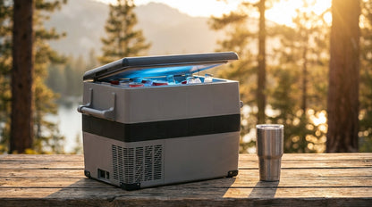 12V Refrigerator,1.6 Cu. Ft. Outdoor Refrigerator in Black, 48 Qt. (45L) Fast Cooling Portable Freezer with App Control — Lifestyle