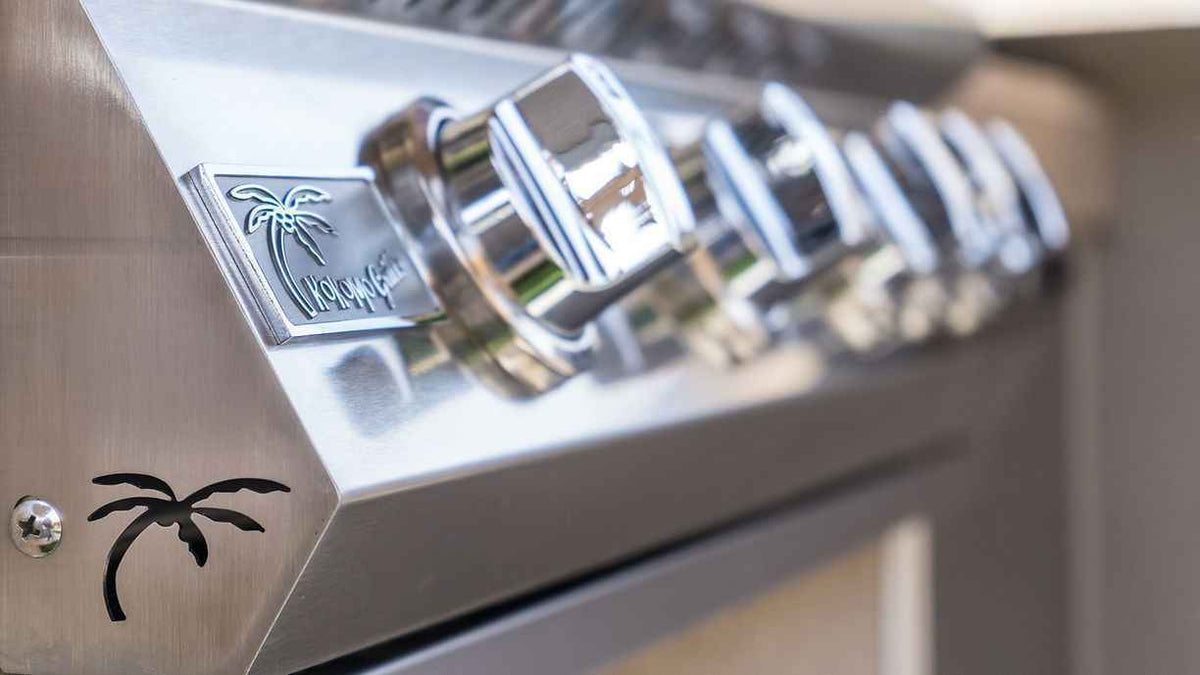 KoKoMo 32-inch built-in gas grill, detail