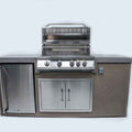 KoKoMo Grills 7' Outdoor Kitchen Island with 32" Built-In Grill & Refrigerator
