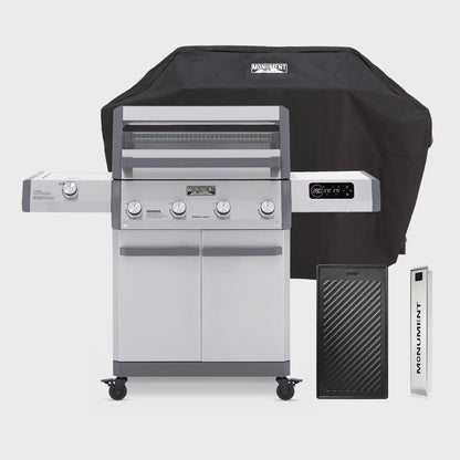 Monument Grills Eminence 405 Smart Stainless Gas Grill with ClearView® Lid