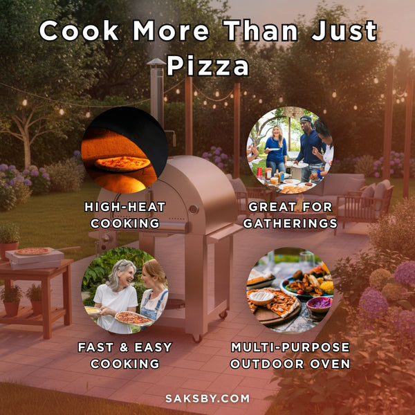 KoKoMo  32-Inch Gas Or Wood Fired Pizza Oven